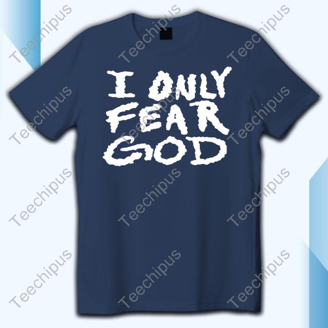 Mark Mitchell Wearing I Only Fear God T-Shirt