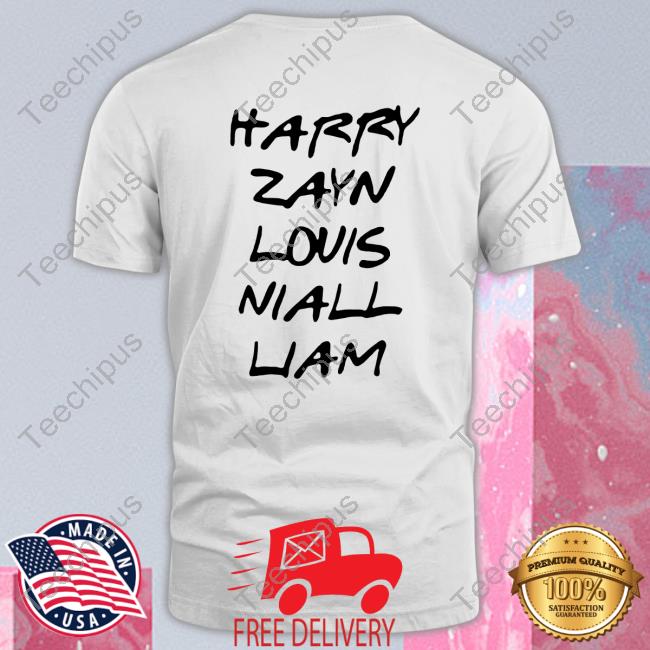 Back Harry Zayn Louis Niall Liam Tee Shirt Ig Jamalsworld