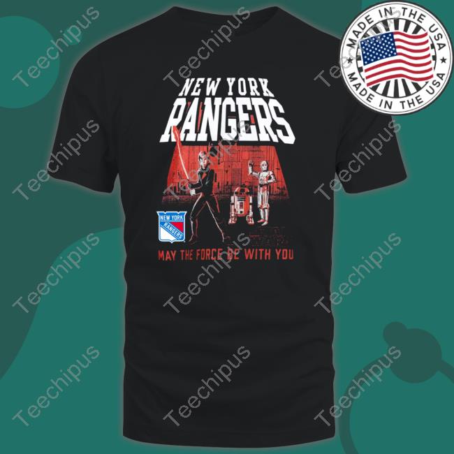 New York Rangers Star Wars May The Force Be With You Long Sleeve Tee