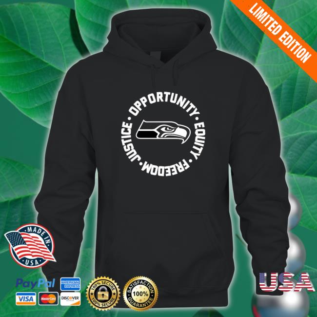 Seattle Seahawks Opportunity Equality Freedom Justice T-Shirt Seattle Seahawks Opportunity Equality Freedom Justice Shirts