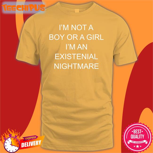 I'm Not A Boy Or A Girl I'm An Existential Nightmare Shirt