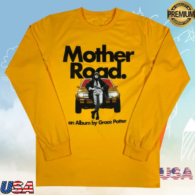 Official Hello Merch Store Grace Potter Mother Road Yellow Longsleeve Hellomerch Gracepotter