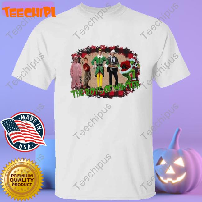 Santa Grinch The Boys Of Winter Christmas Movies Characters Shirt