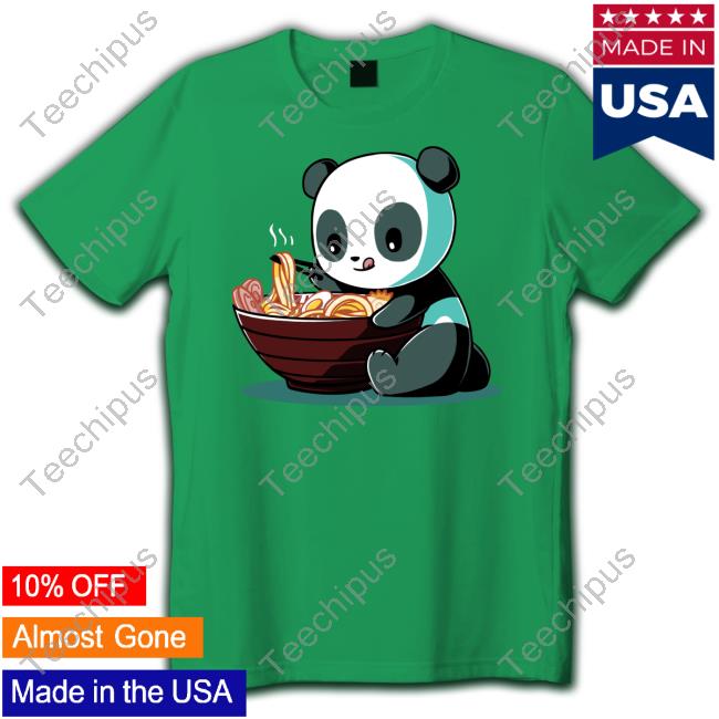 Teeturtle Store Ramen Panda T Shirt