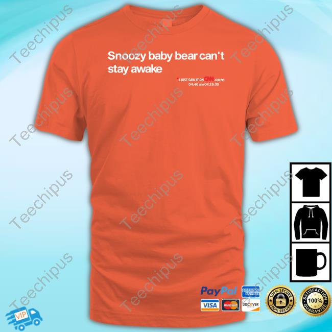Theperfectdoug Snoozy Baby Bear Can't Stay Awake Sweatshirt