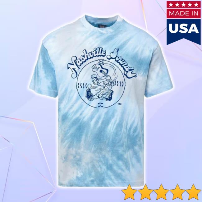 Original Nashville Sounds Milb Store Merch Nashville Sounds Mv Sport Arctic Sky Tie Die Throwback Logo Hoodie Sweatshirt Nashville Sounds Milbstore Shop