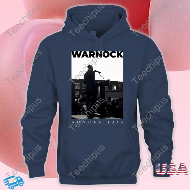 Warnock Runoff 12 6 Long Sleeve T Shirt Warnock For Georgia Store