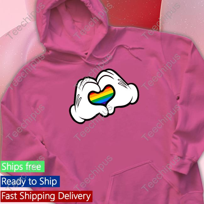 Mickey Heart Hand Pride Official Shirt Jon Cooper Wearing Mickey Heart Hand Pride Shirt