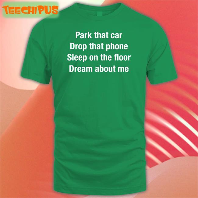 Park That Car Drop That Phone Sleep On The Floor Dream About Me Sweatshirt Anthems For A Seventeen Year Old Girl Park That Car Drop That Phone Sleep On The Floor Dream About Me Tee Shirts
