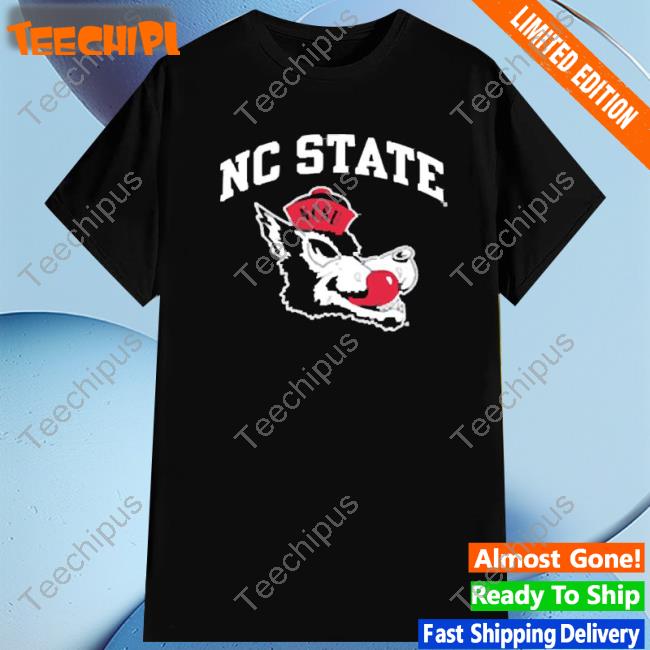 Nc State Wolfpack Arched Nc State Over Slobbering Wolf Crewneck Sweatshirt