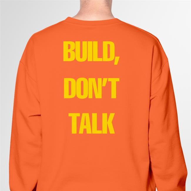 Raj Shamani Build Don't Talk T Shirt Black