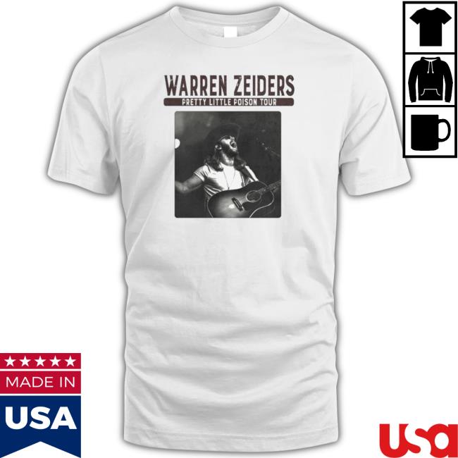 Pretty Little Poison Tour Warren Zeiders tee shirt Pretty Little Poison Tour Warren Zeiders Tee Shirt