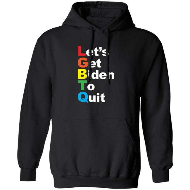Let's Get Biden To Quit Rainbow Hoodie Shopdonjr Merch