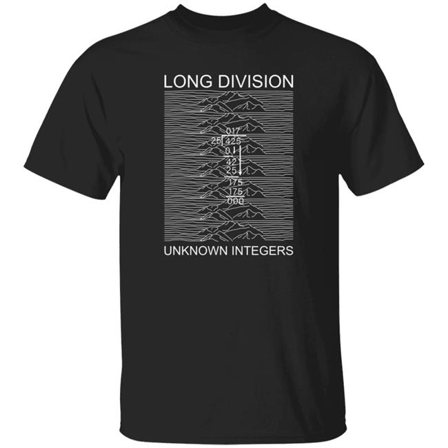 Long Division Unknown Integers Shirt Figandbone Store Long Division Shirt