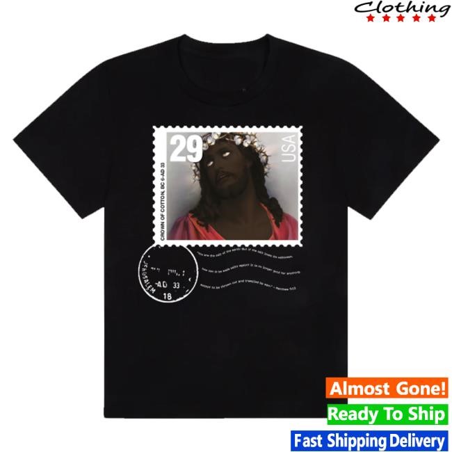 Denim Tears Merch Store Shop Crown Of Cotton Stamp Short Sleeve Tee