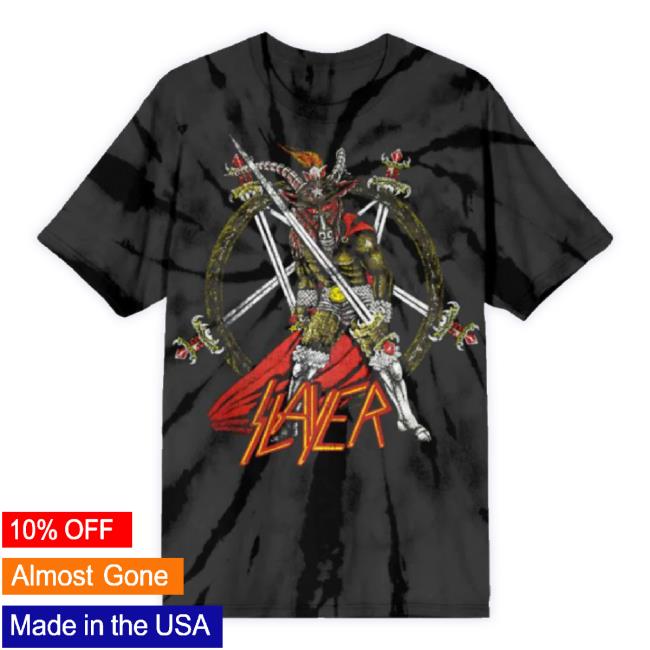 Official Slayer Merch Store Slayer Show No Mercy Tie-Dye Tee Slayer Shop