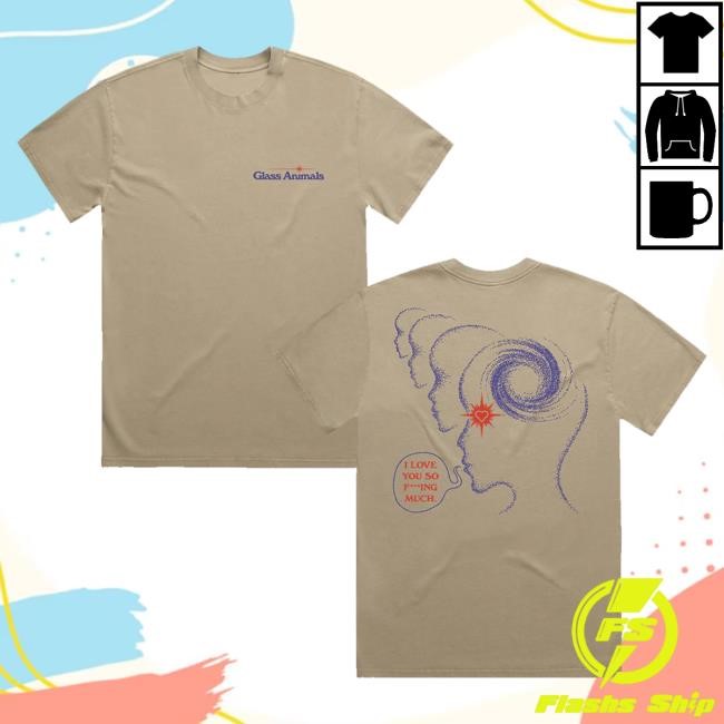 Glass Animals Official Store Merch I Love You So Fucking Much Tour Basketball Jersey