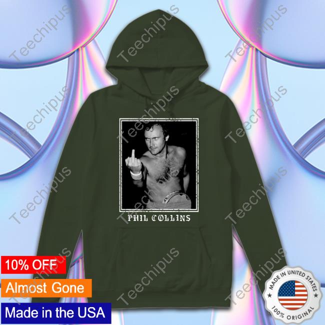 Phil Collins Middle Finger Sweatshirt Lights Wearing Phil Collins Middle Finger Hoodie