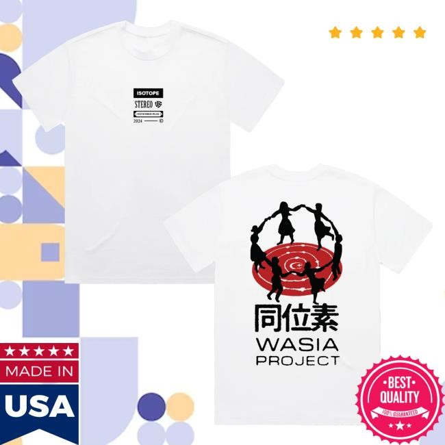 Wasia Project Merch Wasia Project Logo Isotope Tour White Ls Tee