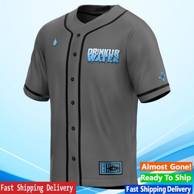 Drinkurwater Store Drinkurwater Baseball Jersey Funny Shirt