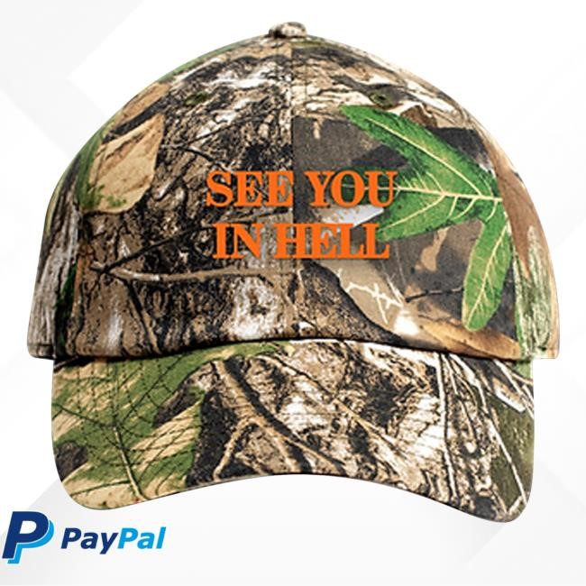 Red Scare Merch See You In Hell Realtree Camo New Cap