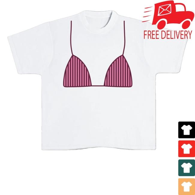 Official Allie Rose Co. Merch Shop Store Pink Striped Bikini Sweatshirt