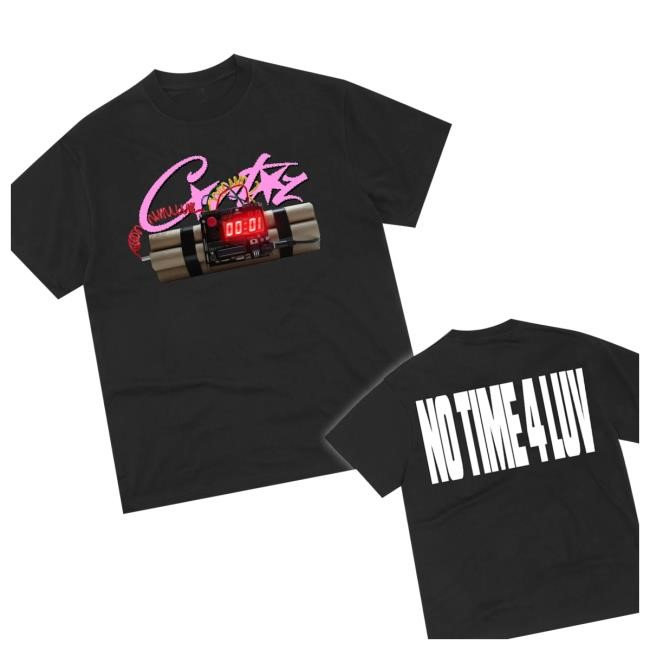 No Time 4 Luv Black T Shirts