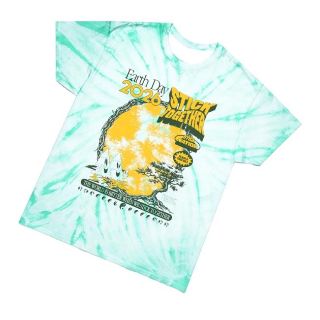 Stick Reviews Merch Store Earth Day 2026 Unisex Tie Dye T-Shirt