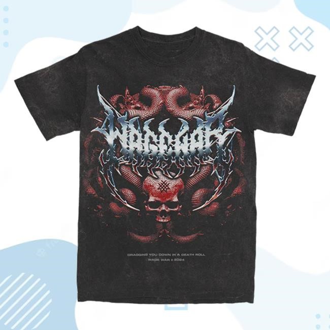Wage War Merch Metal Skull Tour Long Sleeve T Shirt Wagewarband