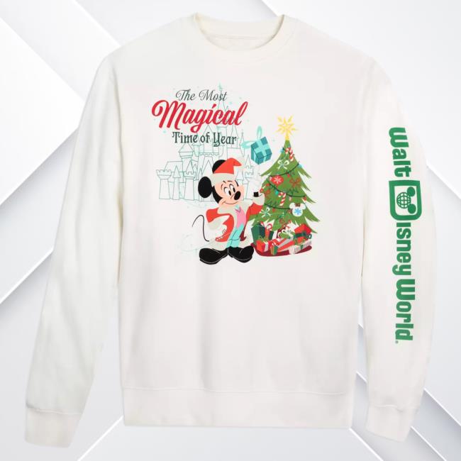 Official Shop Disney Merch Store Santa Mickey Mouse Hoodie Walt Disney World Shopdisney Appare Clothing