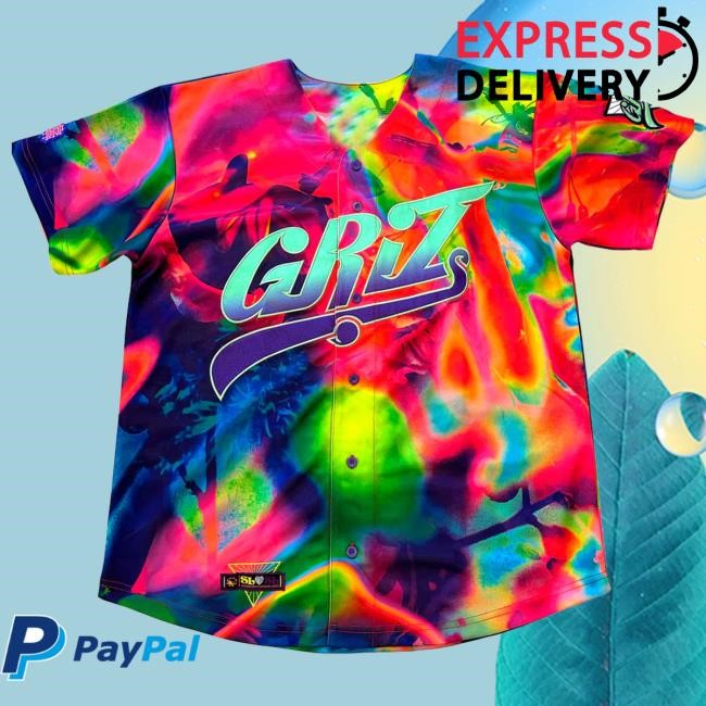 Official Mynameisgriz Merch Griz Infra Rad Button Up Baseball Jersey Tee