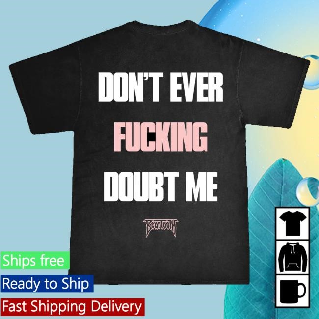 Official Beartooth Merch Doubt Me Hoodie Sweatshirt