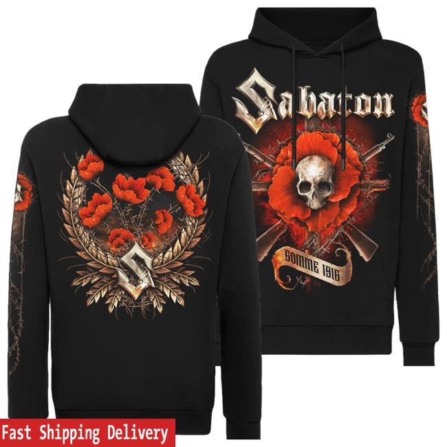 Official Sabaton Store Merch Somme 1916 Crewneck Sweatshirt