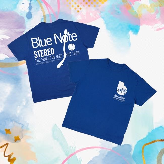 Blue Note Records Merch Store Blue Note X Online Ceramics Blue Tee