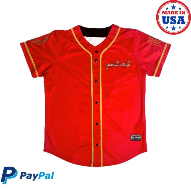 Sullivan King Merch King Of Bass Baseball Jersey Tee