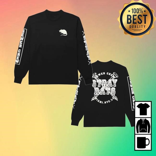 Strayrats Merch Sewer Crew Nails New Shirt
