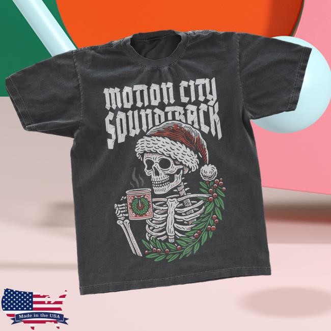 Trending Motion City Soundtrack Merch Store Skeleton Xmas Hoodie