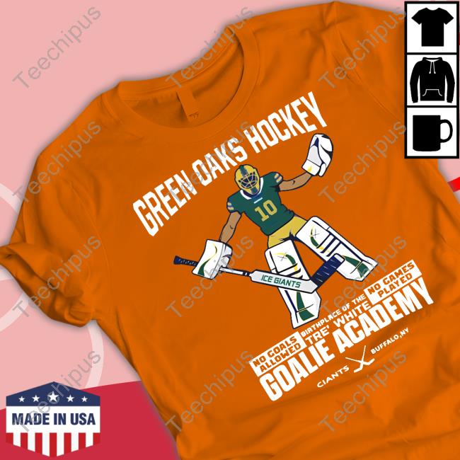 Weekbubble Store Green Oaks Hockey Tre White Goalie Academy Tee Jon Scott