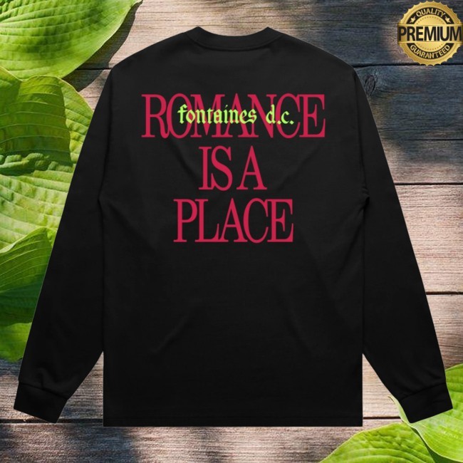 Official Fontaines Dc Store Merch Romance Is A Place Black Hoodie