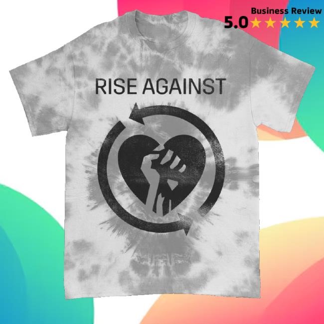 Official Rise Against Merch Logo Dyed Sweater (Spider Silver)