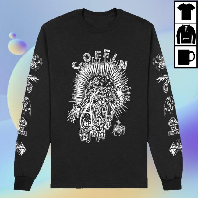 Official Sound-Merch C.O.F.F.I.N / Yummi Head Black Long Sleeve Shirt