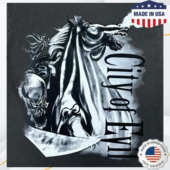 A7x World Merch City Of Evil - Garment Dye Zip Up Hoodie