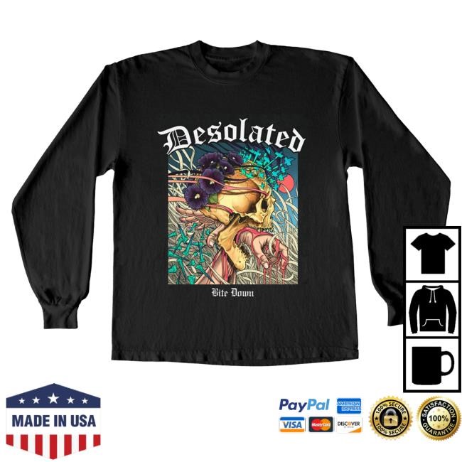 Mlvltd Merch Desolated Bite Down Artwork Hoodie