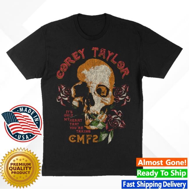 Trending Corey Taylor Merch Store Skull And Roses T-Shirt