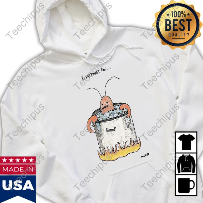 Reallygoodartist Store Everything's Fine Mgray T Shirt