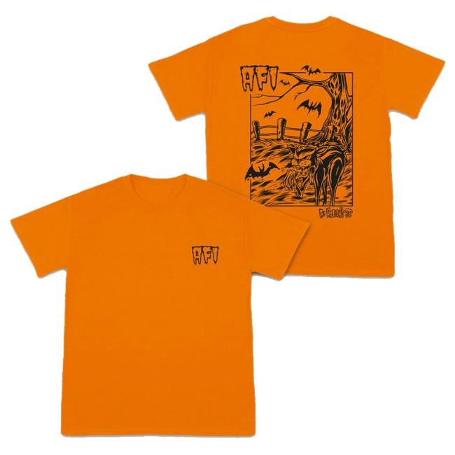 Official Afireinside Merch All Hallow's Orange Crewneck Sweatshirt