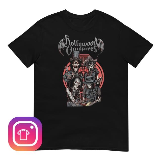 Hollywood Vampires Merch Store Shop Caricature Shirt