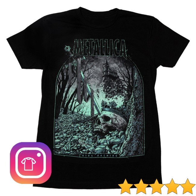 Metallica Merch King Nothing Poster Art Zip Hoodie