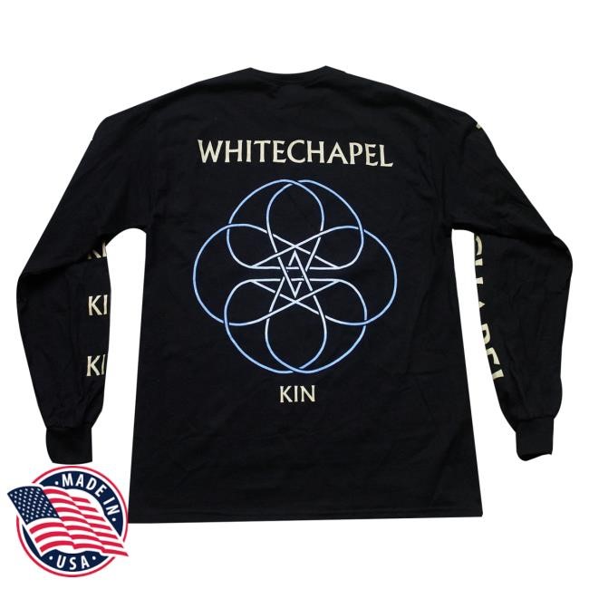 Whitechapel Merchnow Merch Store Kin Black Long Sleeve Hooded Sweatshirt