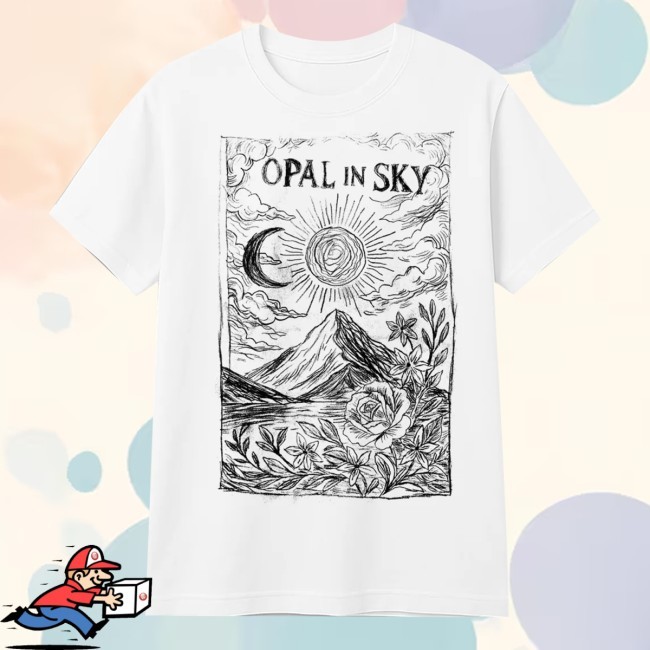 Opal In Sky Lost Moon By Alyvia Tee Shirt